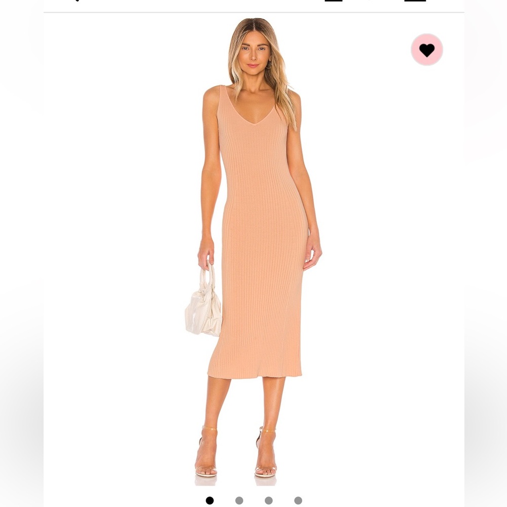 Line & Dot Hall Sweater Dress in peach